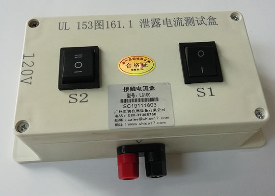 UL153 Rysunek 161.1 Tester urządzeń elektrycznych, tester prądu upływu 120 V.